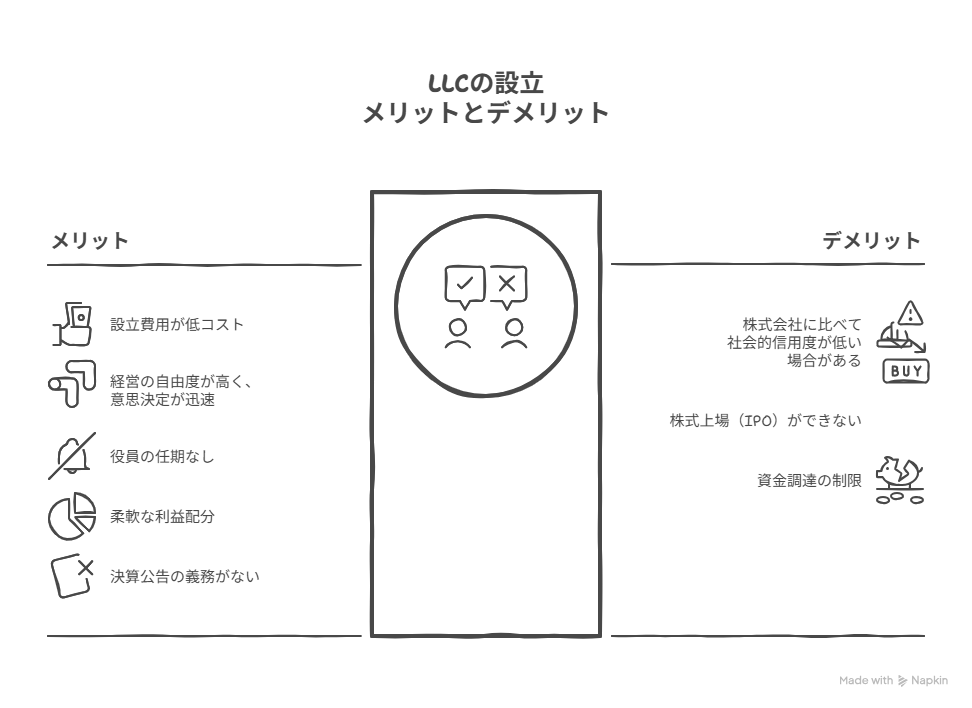 LLC（合同会社）と株式会社、何がどう違う？7つのポイントで徹底比較！<