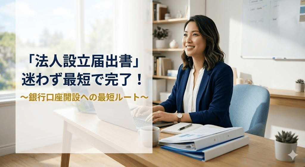 【記入例付】法人設立届出書の書き方完全ガイド｜最速で銀行口座を作るための『控え』活用術