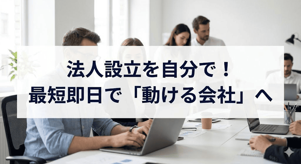 法人設立を自分で!費用を削り最短即日で「動ける会社」にする全手順