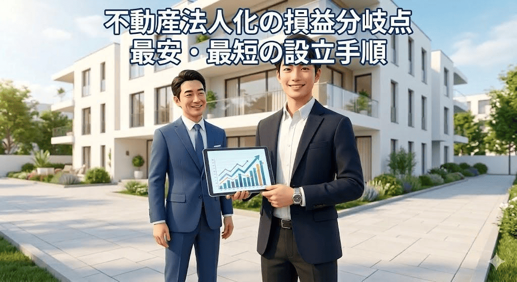 不動産投資の法人化ガイド｜所得800万円の壁と「最安・最短」の設立手順
