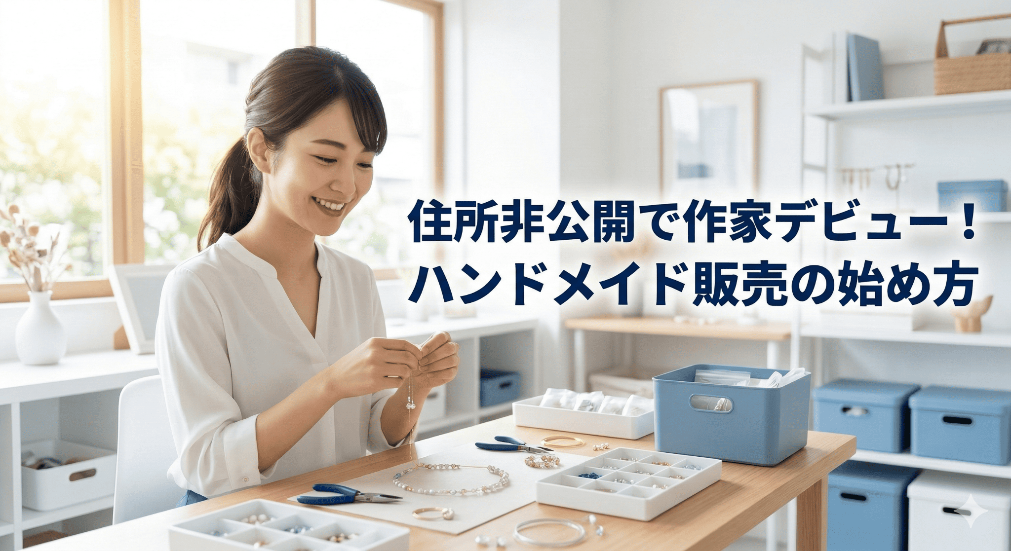 ハンドメイド販売の始め方完全ガイド｜住所非公開で「趣味」を「仕事」に変える最短ルート
