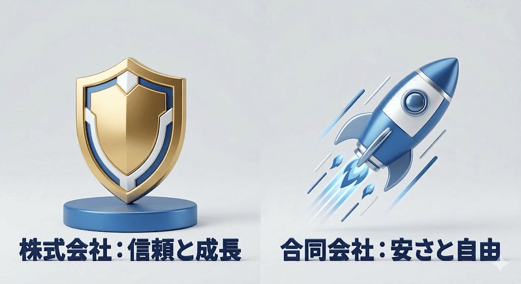 株式会社 vs 合同会社。あなたに最適な形態はどっち？