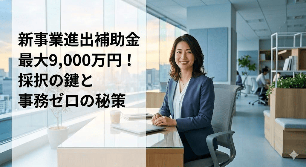 新事業進出補助金で最大9,000万円！採択の鍵と事務負担をゼロにする「GMO流」活用術