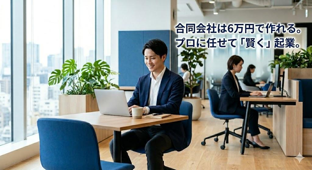 合同会社は6万円で作れる！設立費用の内訳とプロに任せて「実質0円」で起業する方法