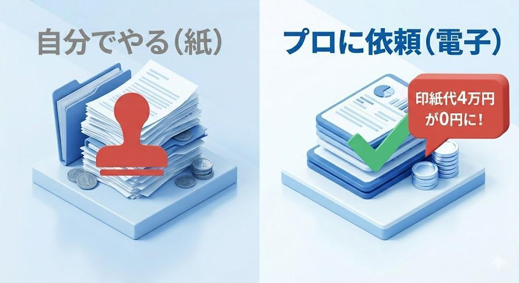 定款作成における「4万円」の差