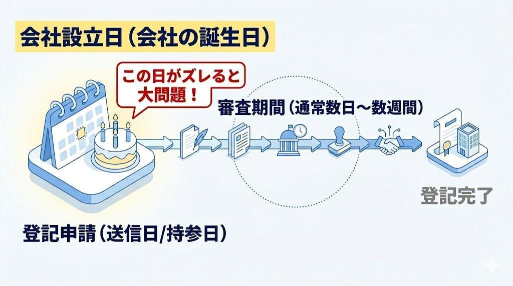 会社設立日に関する鉄則