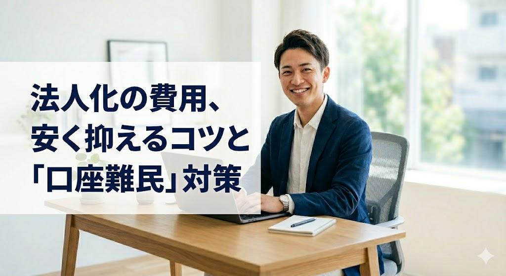 法人化の費用はいくら？安く抑えるコツと「口座難民」を防ぐ設立ガイド