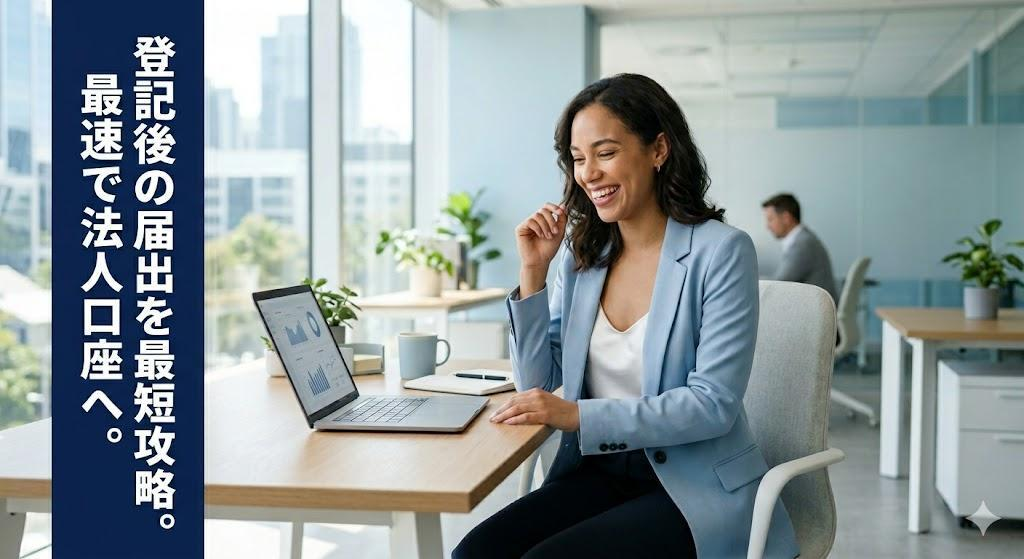 【最短ルート公開】法人設立後の届出を30分で終わらせ、即日で法人口座を申し込む方法