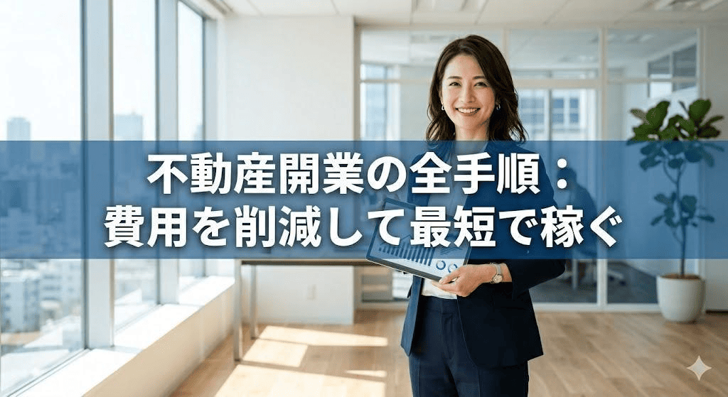 【保存版】不動産開業の全手順｜費用を850万削り最短で稼ぐDX戦略
