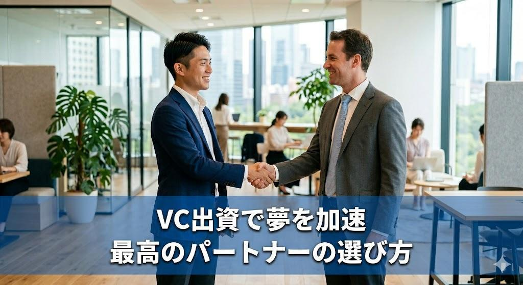 ベンチャーキャピタルから出資を受ける前に知るべき全知識｜夢を加速させる「最高のパートナー」の選び方