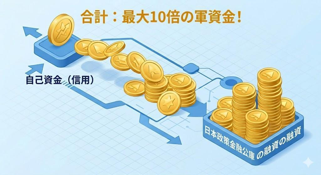 融資の目安は「自己資金の3〜4倍」
