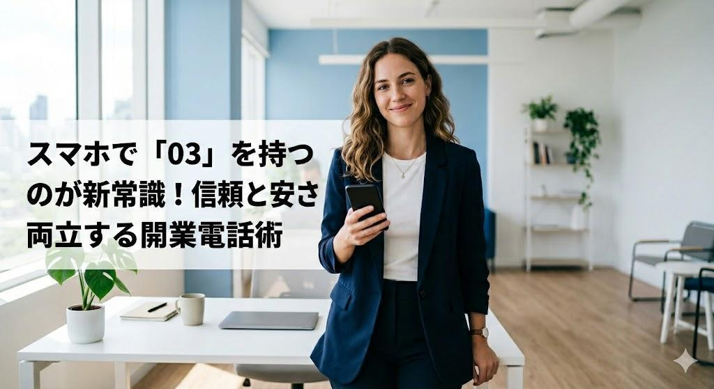 開業時に固定電話は必要？銀行審査や信頼をスマホで守る「03番号」の新常識