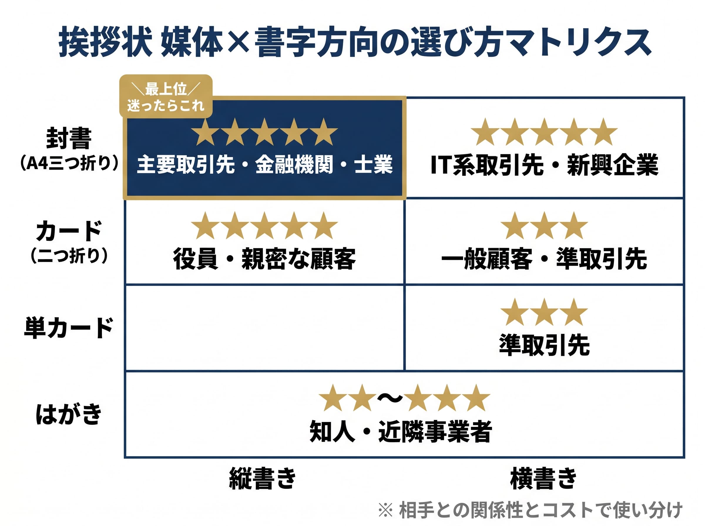 挨拶状の必須記載項目8つと避けるべき表現